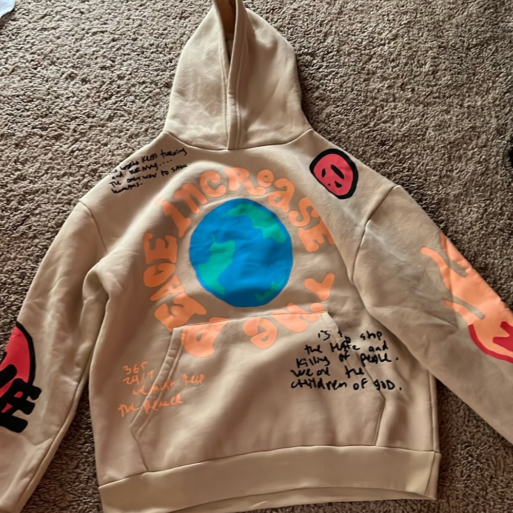 brown graphic hoodie from Pacsun